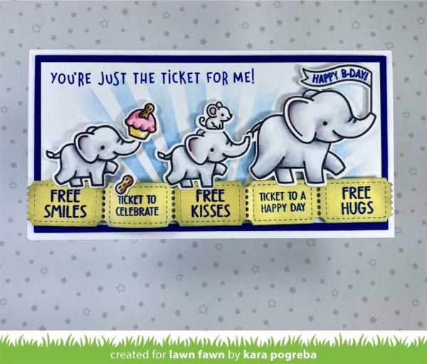 Lawn Fawn - Stanzschablone "Raffle Tickets" Dies