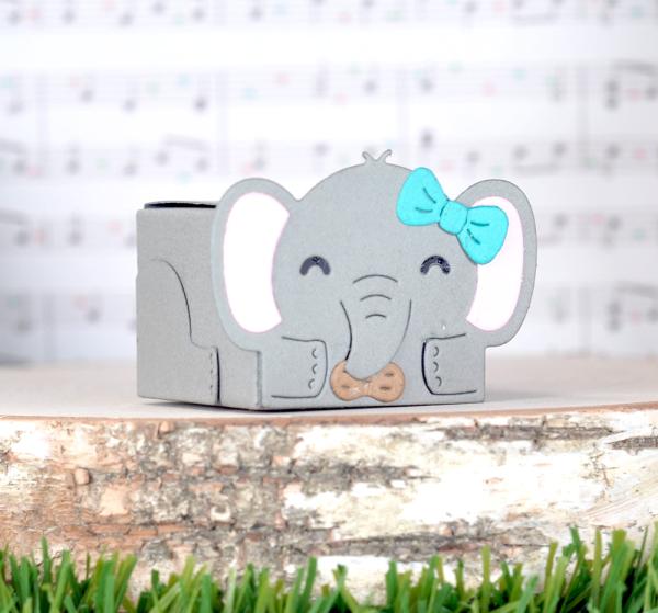 Lawn Fawn - Stanzschablone "Tiny Gift Box Elephant" Add-on Die