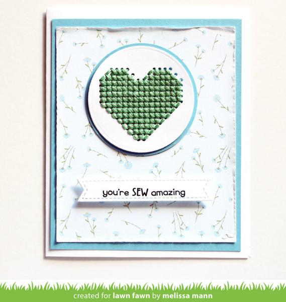 Lawn Fawn - Designpapier What's Sewing On?" Paper Pad 12x12 Inch - 12 Bogen