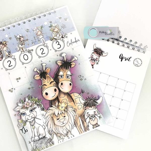 Polkadoodles DIY Kalender Kit "Perpetual" Calendar Template