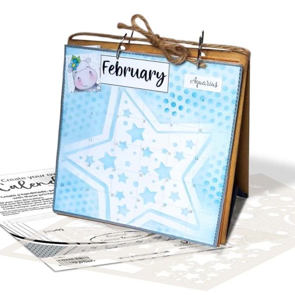 Polkadoodles DIY Kalender Kit "Perpetual" Calendar Template