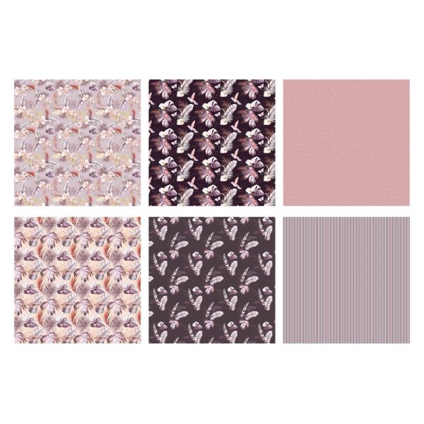The Paper Boutique - Designpapier "Tropical Paradise" Decorative Paper 8x8 Inch - 30 Bogen