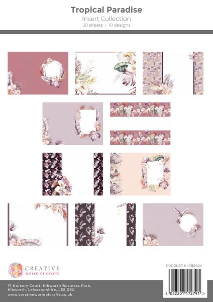 The Paper Boutique - Designpapier "Tropical Paradise" Insert Collection A4 - 30 Bogen