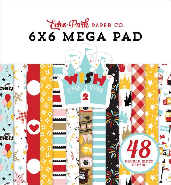 Echo Park - Designpapier "Wish Upon A Star 2" Cardmakers Mega Pad 6x6 Inch - 48 Bogen