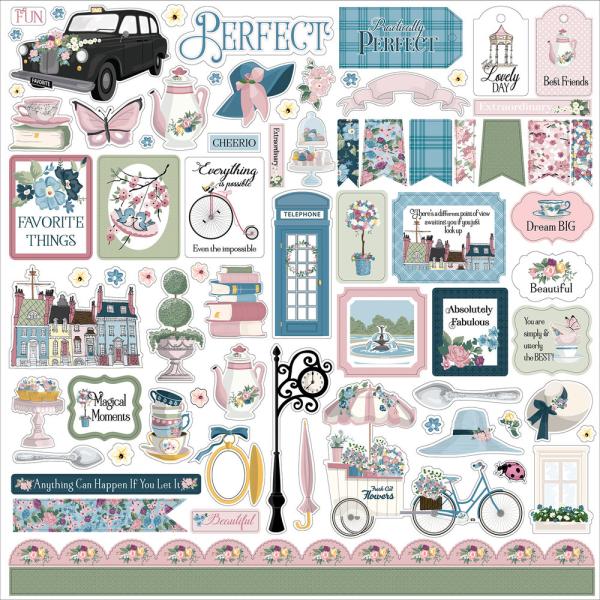 Carta Bella - Aufkleber "My Favorite Things" Element Stickers 12x12 Inch 