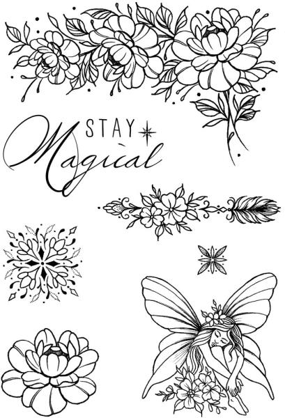 Creative Expressions - Stempelset A6 "Fairy Blooms" Clear Stamps