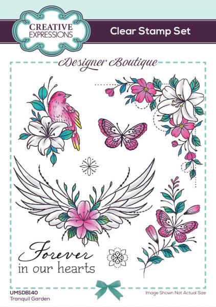 Creative Expressions - Stempelset A6 "Tranquil Garden" Clear Stamps