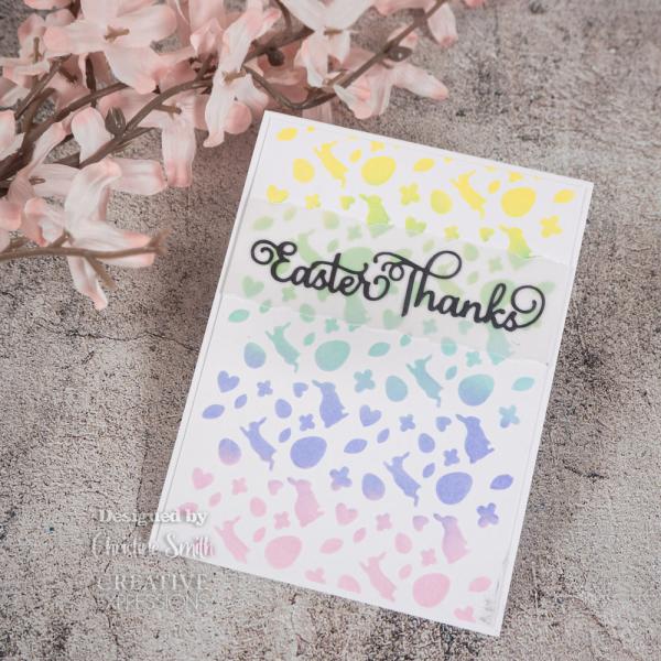 Creative Expressions - Schablone "Happy Hopping" Stencil Slimline