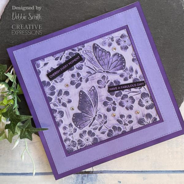 Creative Expressions - 3D Embossingfolder 6x6 Inch "Butterfly Garden" Prägefolder 