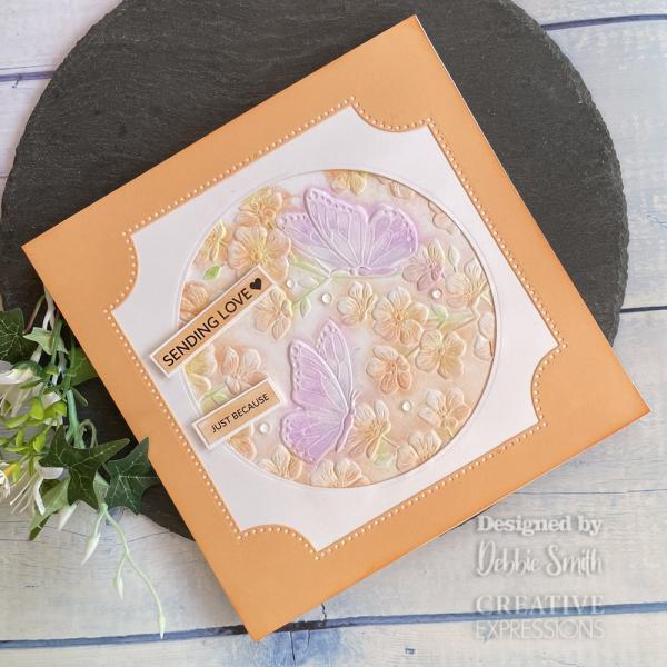 Creative Expressions - 3D Embossingfolder 6x6 Inch "Butterfly Garden" Prägefolder 