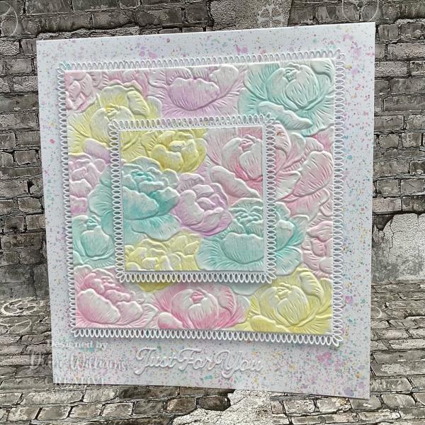 Creative Expressions - 3D Embossingfolder 6x6 Inch "Cosmos Bouquet" Prägefolder 