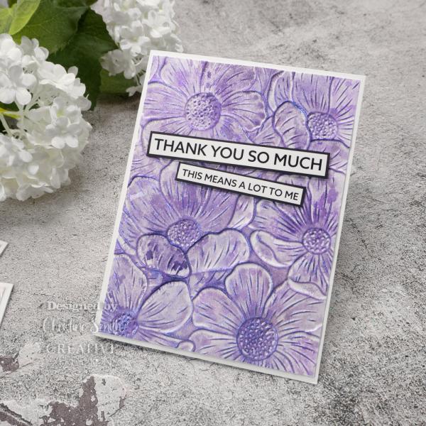 Creative Expressions - 3D Embossingfolder 6x6 Inch "Cosmos Bouquet" Prägefolder 