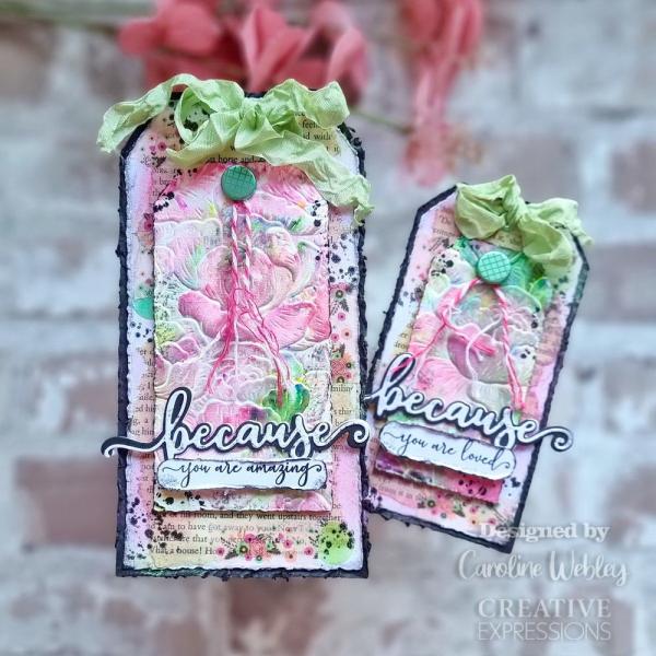 Creative Expressions - 3D Embossingfolder 6x6 Inch "Peony Blooms" Prägefolder 