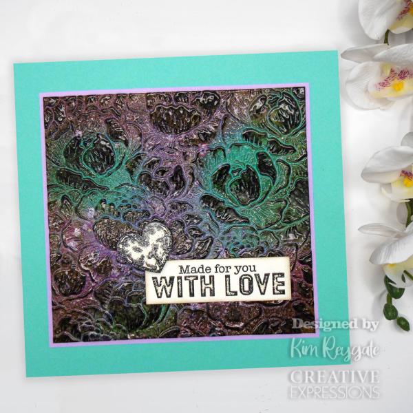 Creative Expressions - 3D Embossingfolder 6x6 Inch "Peony Blooms" Prägefolder 
