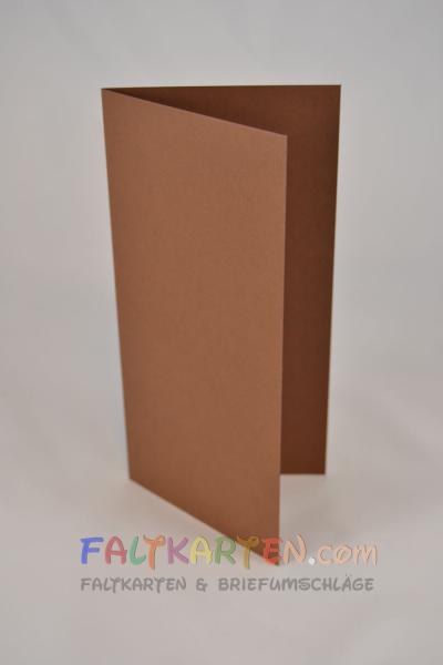 Faltkarte DIN Lang 240g/m² in schoko