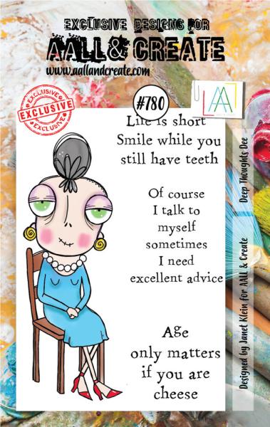 AALL and Create - Stempelset A7 "Deep Thoughts Dee" Clear Stamps
