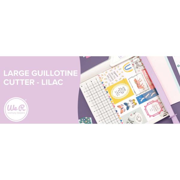 We R Memory Keepers - Hebelschneider "Lilac" Large Guillotine Cutter