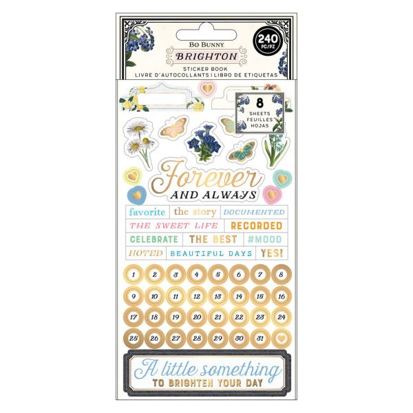 American Crafts - Bo Bunny - Aufkleber "Brighton" Sticker Book