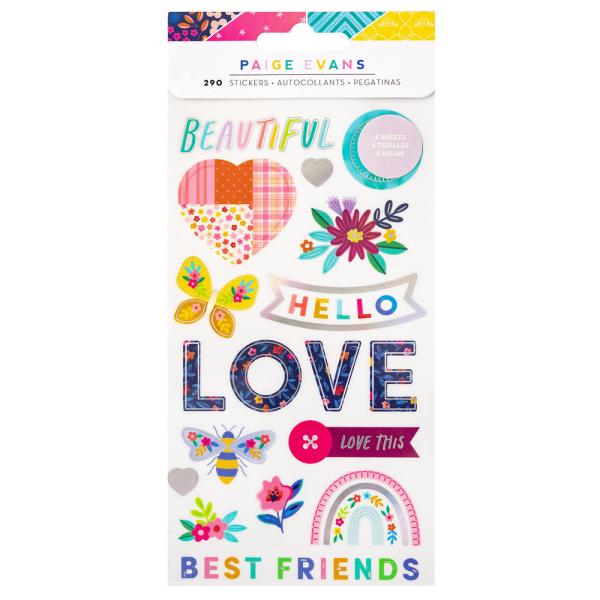 American Crafts - Aufkleber "Blooming Wild" Sticker Book