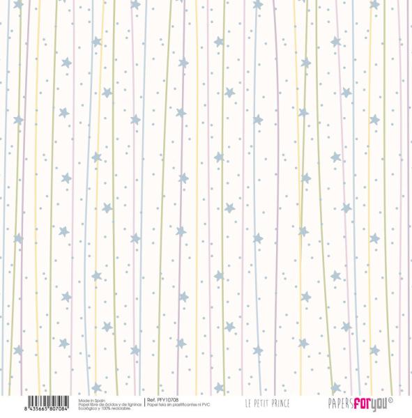 Papers For You - Leinwandpapier "Le Petit Prince" Paper Pack Canvas 30,5x31 cm - 8 Bogen 