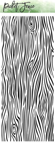 Picket Fence Studios - Schablone "Tree Bark" Slim Line Stencil 4x10 Inch