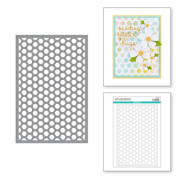 Spellbinders - Schablone "Puff Dotty" Stencil