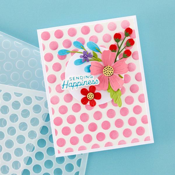 Spellbinders - Schablone "Puff Dotty" Stencil