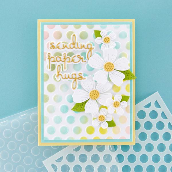 Spellbinders - Schablone "Puff Dotty" Stencil