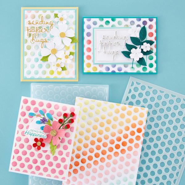 Spellbinders - Schablone "Puff Dotty" Stencil