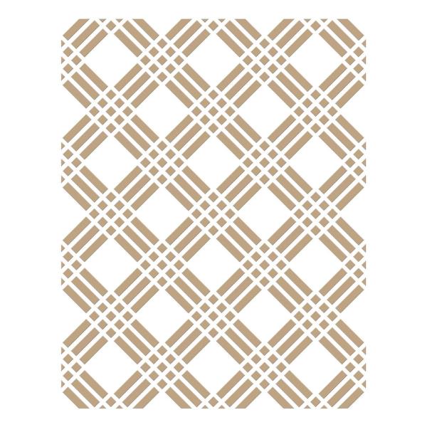 Spellbinders - Heißfolien-Platte "Tic Tac Toe Plaid" Hot Foil Plate