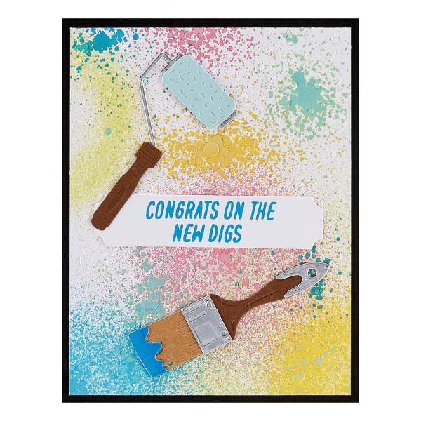 Spellbinders - Stempelset & Stanzschablone "A Cut Above the Rest Sentiments" Clear Stamps & Dies