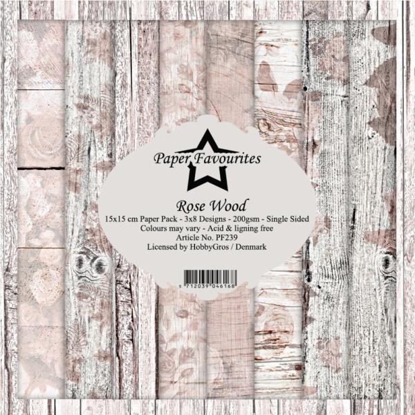 Paper Favourites - Designpapier "Rose Wood" Paper Pack 6x6 Inch - 24 Bogen
