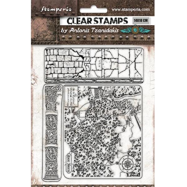 Stamperia - Stempelset "Bricks" Clear Stamps
