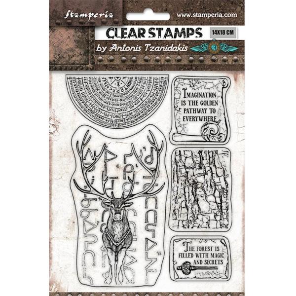 Stamperia - Stempelset "Deer" Clear Stamps
