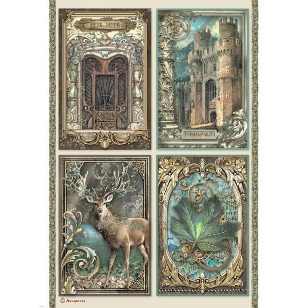 Stamperia - Decopatch Papier "Packed Cards" Decoupage A4 - 6 Bogen  