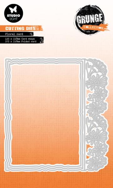 Studio Light - Stanzschablone "Floral Card" Dies Grunge Collection 