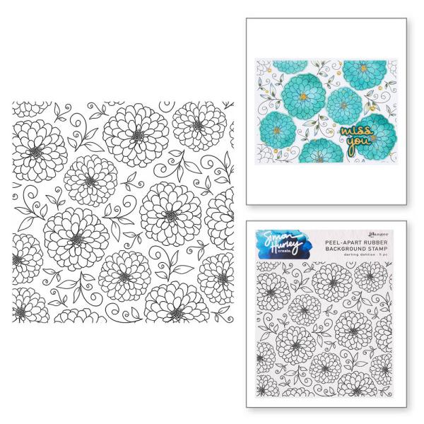 Spellbinders - Gummistempel "Darling Dahlias" Cling Stamps Ranger by Simon Hurley