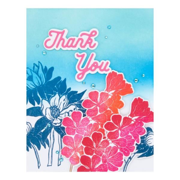 Spellbinders - Stempelset "Inked Blooms" Clear Stamps Ranger by Simon Hurley 
