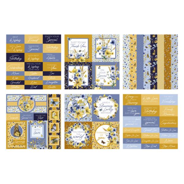 The Paper Boutique - Designpapier "Freedom Field" Embellishment Pad 8x8 Inch - 30 Bogen
