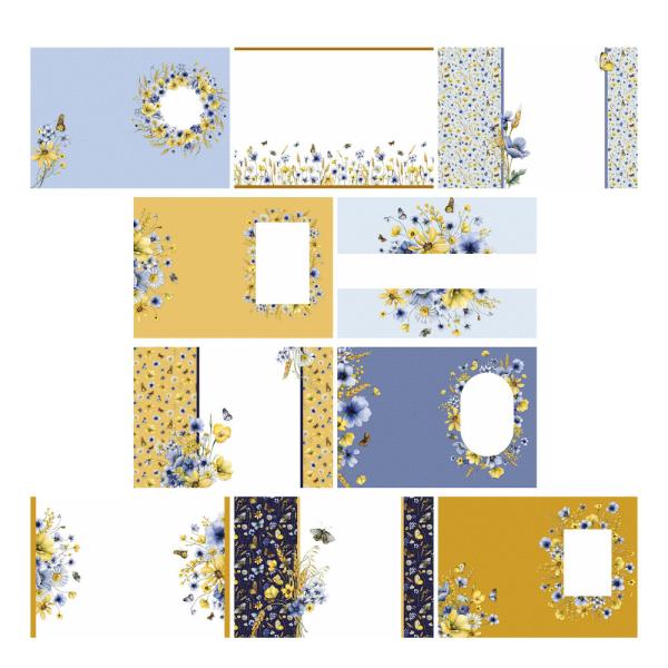 The Paper Boutique - Designpapier "Freedom Field" Insert Collection A4 - 30 Bogen