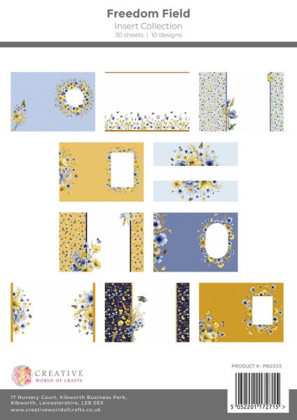 The Paper Boutique - Designpapier "Freedom Field" Insert Collection A4 - 30 Bogen