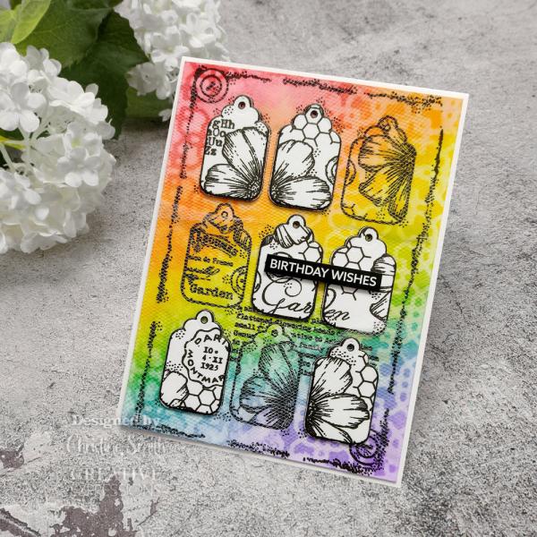 Woodware - Stempel "Nine Tags" Clear Stamps