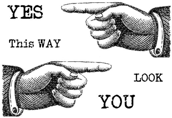 Woodware - Stempel "This Way " Clear Stamps
