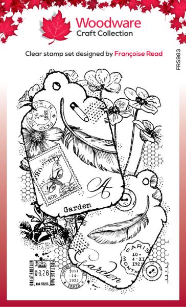Woodware - Stempel "Two Tags" Clear Stamps