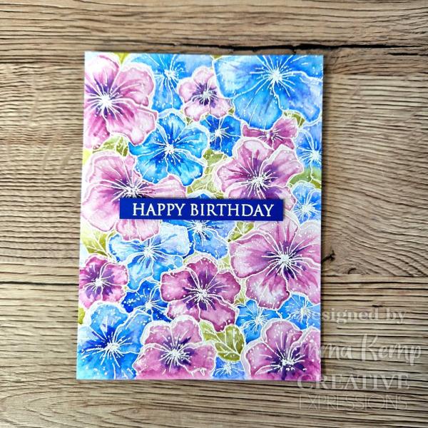 Creative Expressions - Stempel A6 "Speckled Blooms" Clear Stamps