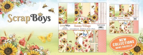 ScrapBoys - Designpapier "Sunny Village" Paper Pack 12x12 Inch - 12 Bogen