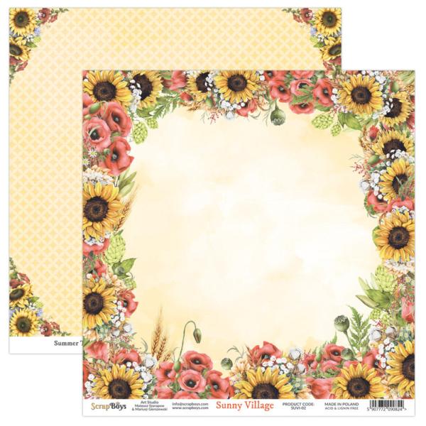 ScrapBoys - Designpapier "Sunny Village" Paper Pack 12x12 Inch - 12 Bogen