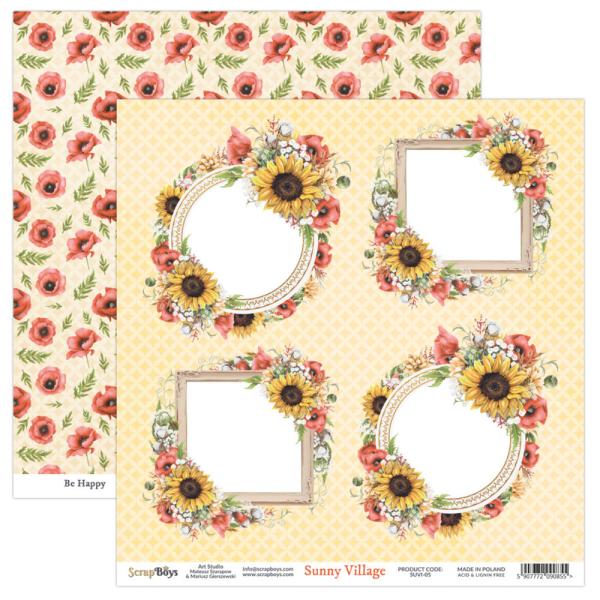 ScrapBoys - Designpapier "Sunny Village" Paper Pack 12x12 Inch - 12 Bogen