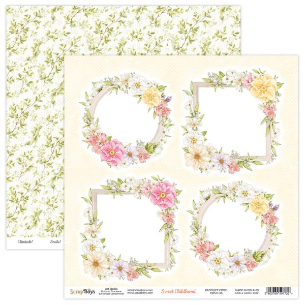 ScrapBoys - Designpapier "Sweet Childhood" Paper Pack 6x6 Inch - 24 Bogen
