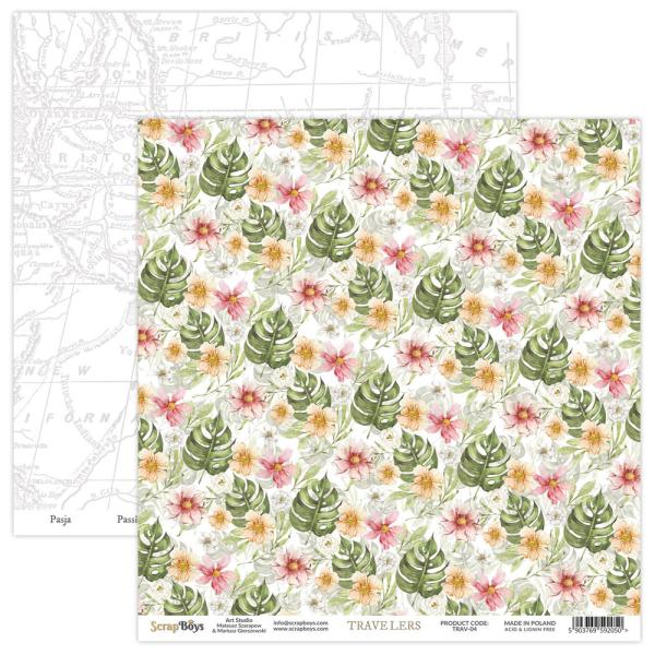 ScrapBoys - Designpapier "Travelers" Paper Pack 6x6 Inch - 24 Bogen